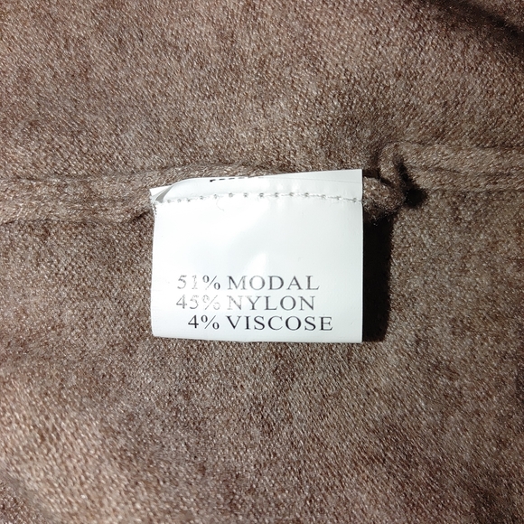 Simply Couture | Camel Cowl Neck Swing Tunic, Camel Brown L - Picture 11 of 12